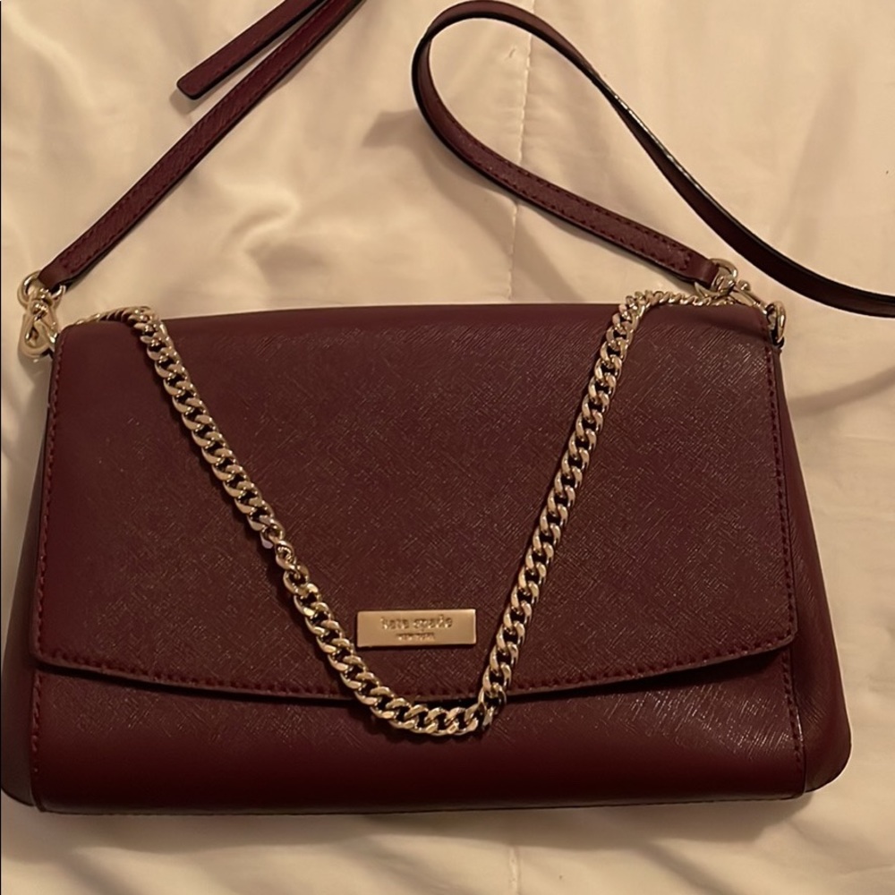 Kate Spade plum crossbody purse